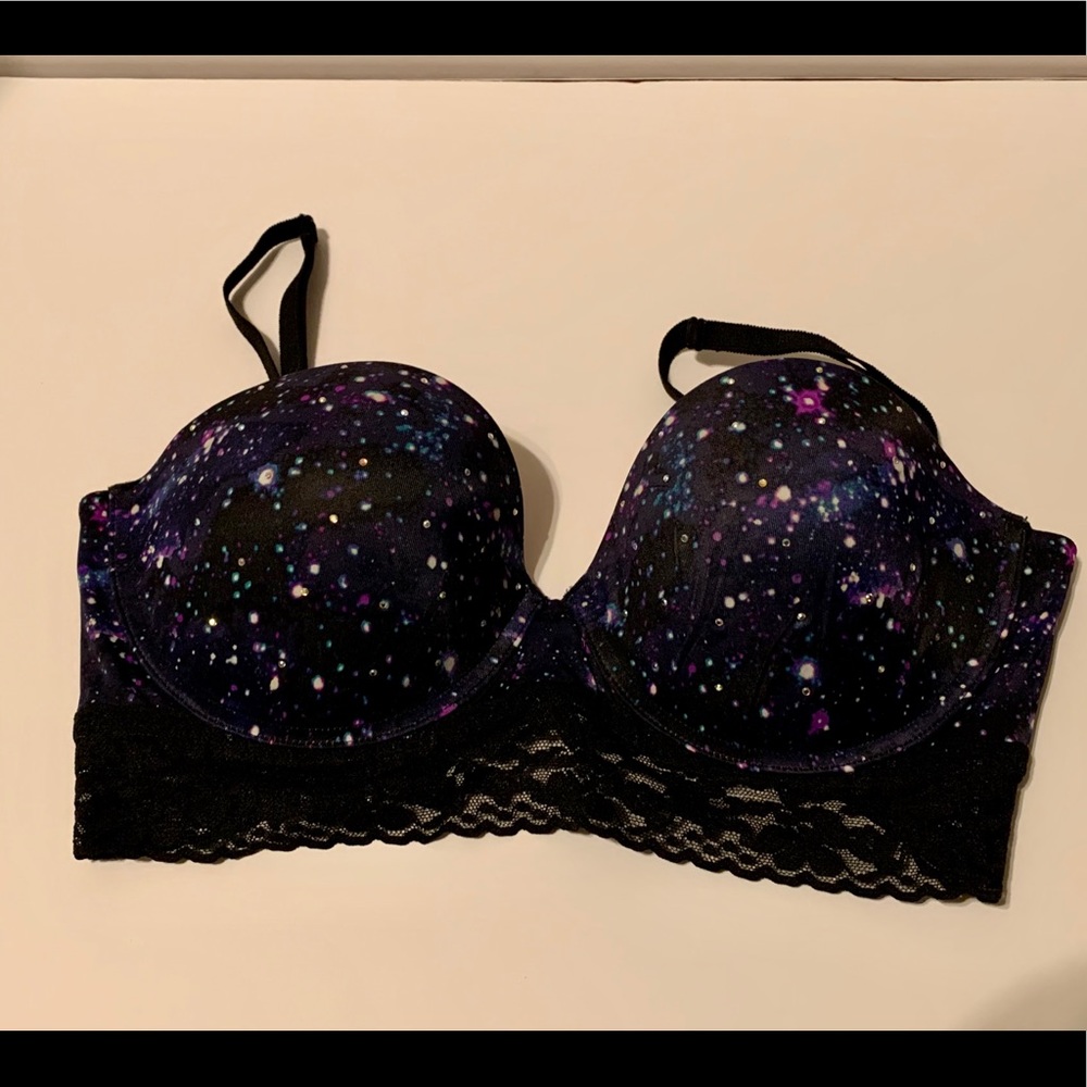 VS Pink Galaxy Bustier Bra